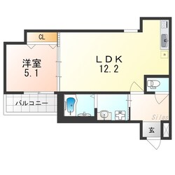 なかもず駅 徒歩3分 2階の物件間取画像